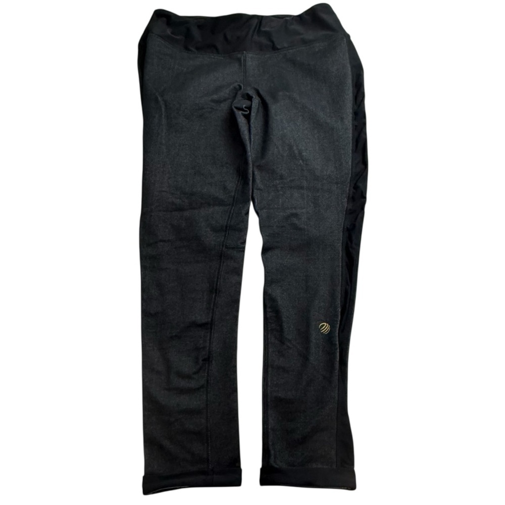 MPG Black Leggings Womens Large Stretch‎ Yoga Gym Athleisure Mid Rise Active
